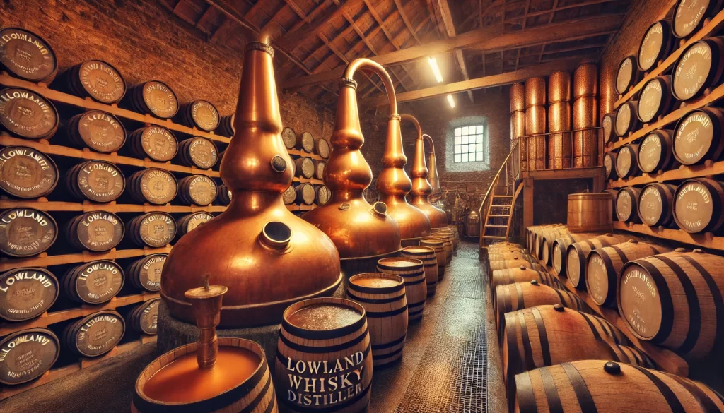 Schotse LOWLAND whisky distilery